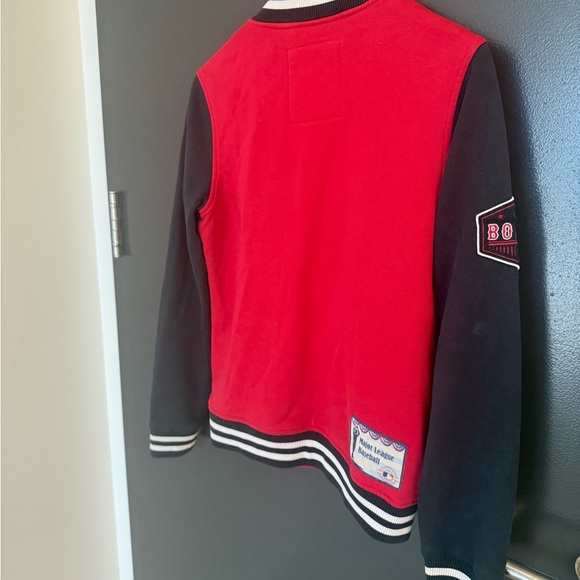 Woman’s vintage Y2K Japan L GUC some light fading MLB Boston Bomber Jacket - Picture 8 of 13